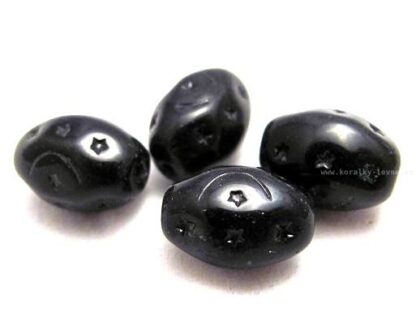 Korálky skleněné mačkané VALOUNKY 12 x 9 mm 10 ks - A50211