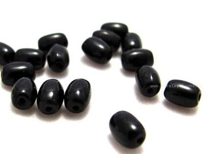 Korálky skleněné mačkané 6 x 4 mm 10 ks - A50173