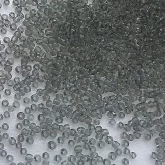 Korálky Rokajl 2 mm průhledný šedý kouřový