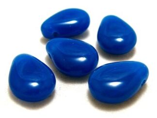 Korálky skleněné mačkané KAPKY 13 x 10 mm 10 ks - A50171