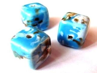 keramické kostky modré