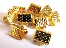 Koncovka 6 x 8 mm zlatá 2 ks - B20032