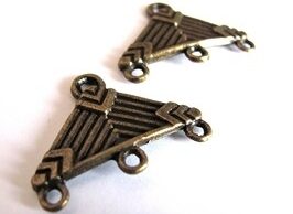 Ramínko bižuterní 20 x 28 mm staromosaz - B30098