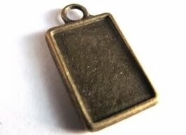 Bižuterní lůžka přívěsek 23 x 13 mm - B90016