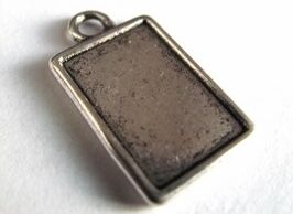 Bižuterní lůžko přívěsek starostříbro 23 x 13 mm - B90018