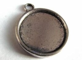 Bižuterní lůžka přívěsek 23 x 27 mm starostříbro - B90019
