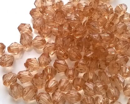 Korálky broušená sluníčka 4 mm světle hnědá 3 g 100 ks - A70105
