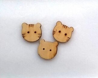 Dřevěný knoflík Kočka 22 mm - kn007
