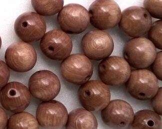 Dřevěné korálky hnědé
