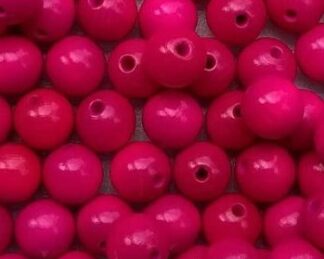 Dřevěné korálky růžové