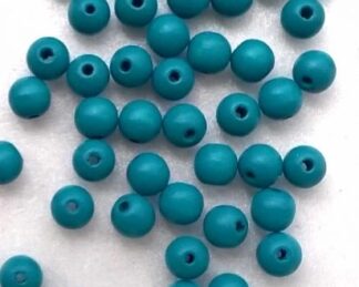 Korálky dřevěné 7 mm tyrkys - A300210