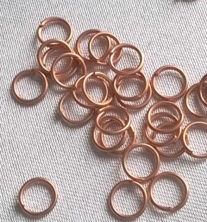 Spojovací kroužek 6 mm měď - antik 50 ks - B50035PA