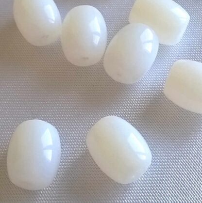 Korálky skleněné mačkané 10 x 8 mm 10 ks - A50179