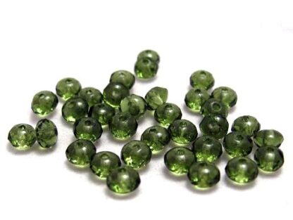 Ohňovky rondelky 3 x 5 mm olivové 10 ks - A50038