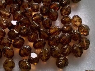 Korálky skleněné mačkané LAMPIČKY 10 x 8 mm 10 ks - A50326