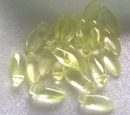 Korálky skleněné JAZÝČKY 12 mm - 10 ks - A50323
