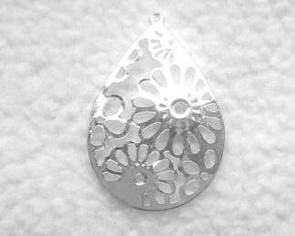 Přívěsky náušnice kapka filigrán 2 ks - B30107