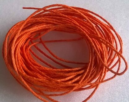 Voskovaná šňůra 1 mm ORANŽOVÁ 2 m - B80075B
