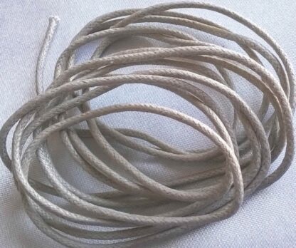 Voskovaná šňůra 3 mm PŘÍRODNÍ 2 m - B80055