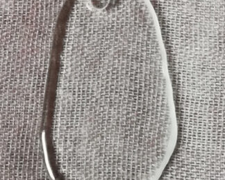 Přívěsek sklo 42 x 22 mm