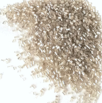 Korálky Rokajl tyčky 3 mm bílá s průtahem 15 g