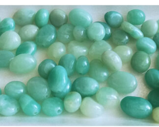 Amazonit korálky chipsy 7 - 12 mm