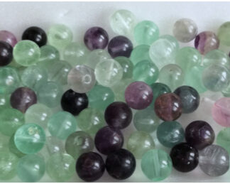 Fluorit korálky z minerálu 8 mm