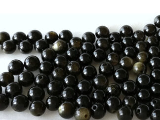 Zlatý obsidián korálky 6 mm