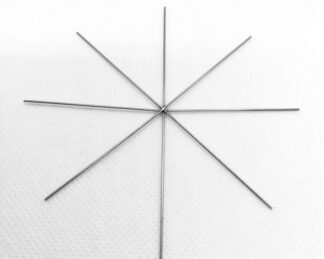 Vánoční hvězda - vločka drátová šablona