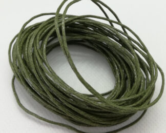 Voskovaná šňůra 0,8 mm ZELENÁ KHAKI 2 m