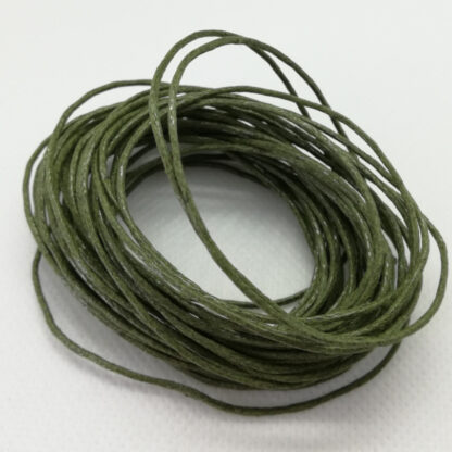 Voskovaná šňůra 0,8 mm ZELENÁ KHAKI 2 m