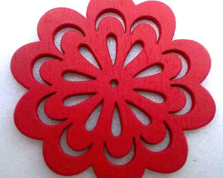 Dřevěný výsek Květina ORNAMENT 48 mm - A30227